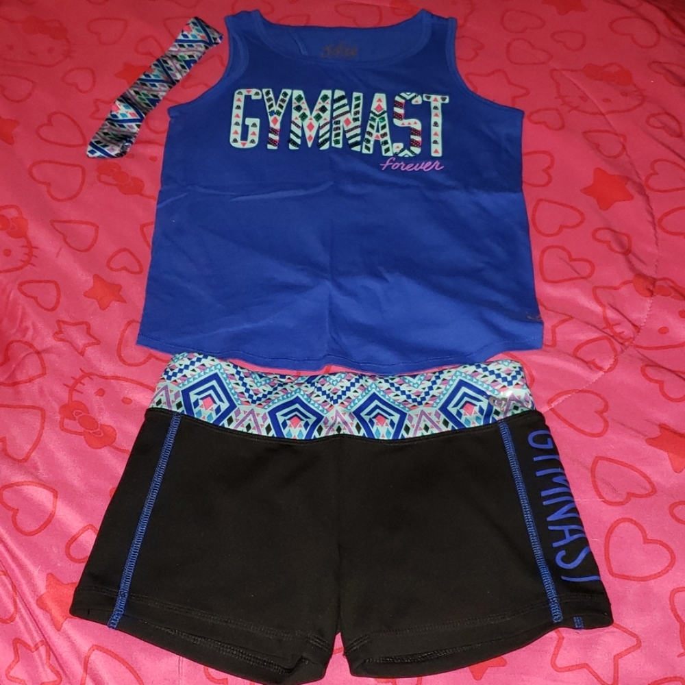 Cute Girl's Gymnastics Set Like New!